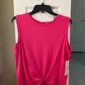 Ladies LUCKY IN LOVE brand new pink tank top